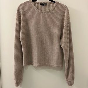 Lulus Knit/Chenille Sweater